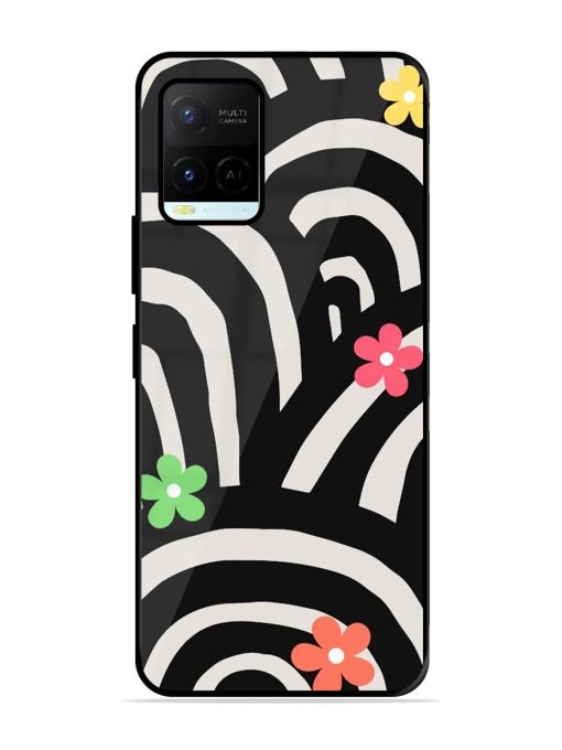 Rainbow Arcs Glossy Soft Edge Case for Vivo Y21A Chachhi