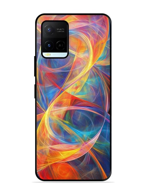 Cosmic Currents Glossy Soft Edge Case for Vivo Y21A Chachhi