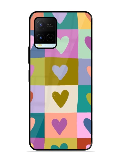 Box Of Hearts Glossy Soft Edge Case for Vivo Y21A Chachhi