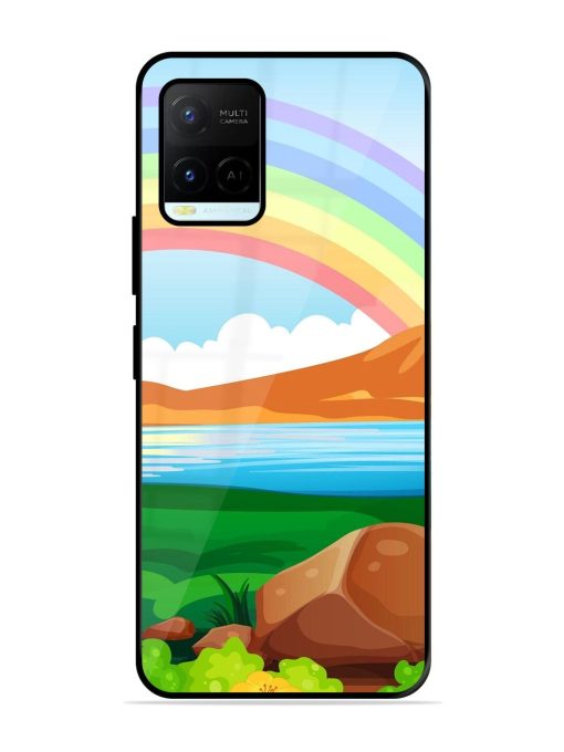 Rainbow Over The Lake Glossy Soft Edge Case for Vivo Y21A Chachhi