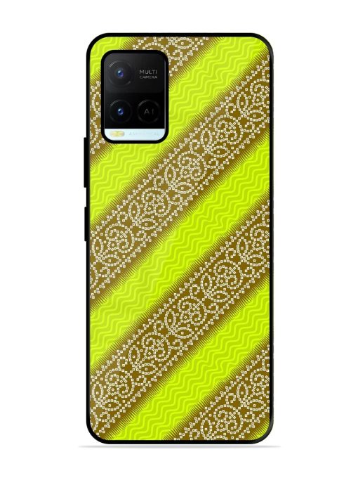 Golden Bandana Bliss Glossy Soft Edge Case for Vivo Y21A Chachhi