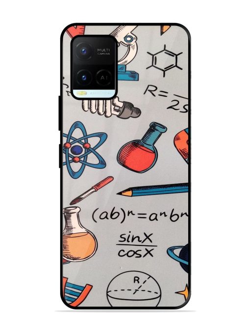 Science Doodle Delight Glossy Soft Edge Case for Vivo Y21A Chachhi