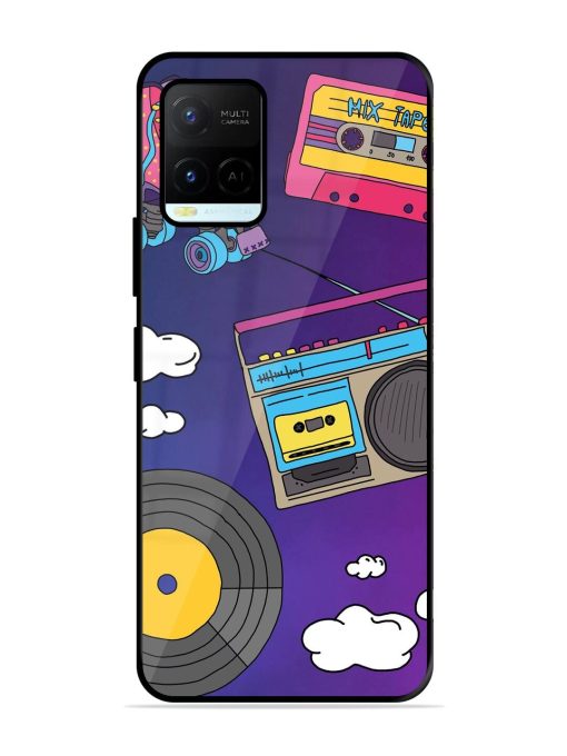 Retro Vibes Glossy Soft Edge Case for Vivo Y21A Chachhi