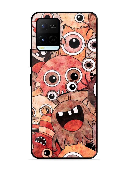 Monster Mash Glossy Soft Edge Case for Vivo Y21A Chachhi