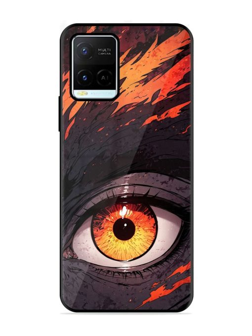 Inferno Gaze Glossy Soft Edge Case for Vivo Y21G Chachhi