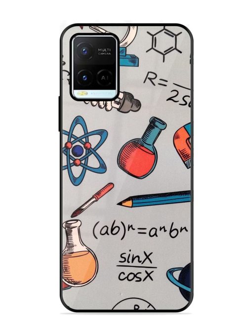 Science Doodle Glossy Soft Edge Case for Vivo Y21G Chachhi