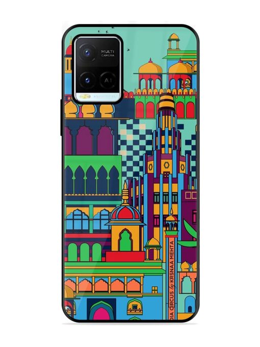 Indian Tapestry Glossy Soft Edge Case for Vivo Y21G Chachhi