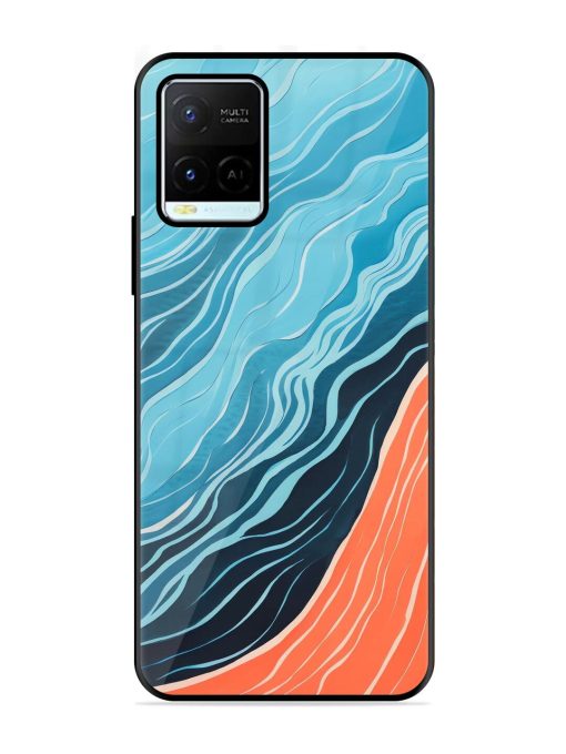 Oceanic Divide Glossy Soft Edge Case for Vivo Y21G Chachhi