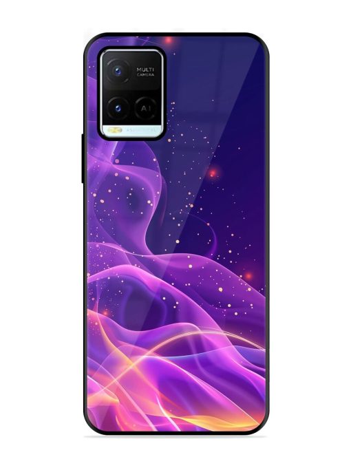 Cosmic Currents Glossy Soft Edge Case for Vivo Y21G Chachhi