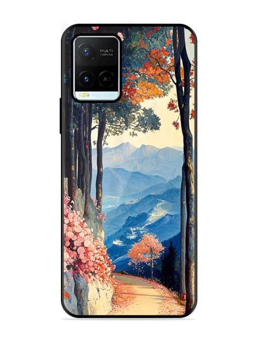 Mountainside Serenity Glossy Soft Edge Case for Vivo Y21G Chachhi