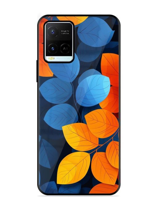 Autumn'S Contrast Glossy Soft Edge Case for Vivo Y21G Chachhi