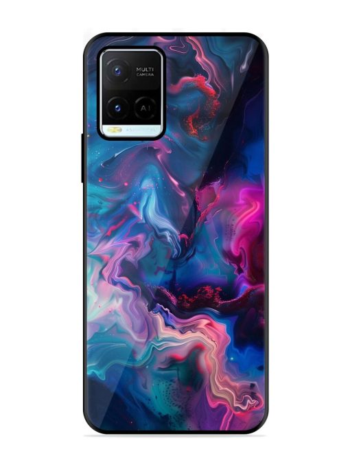 Cosmic Swirl Glossy Soft Edge Case for Vivo Y21G Chachhi