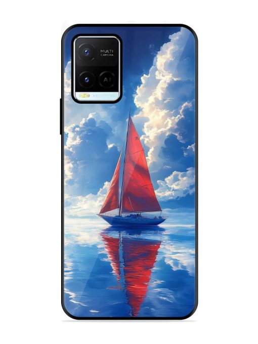 Crimson Sails Glossy Soft Edge Case for Vivo Y21G Chachhi