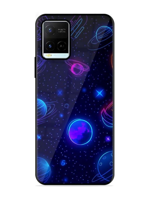 Neon Cosmos Glossy Soft Edge Case for Vivo Y21G Chachhi