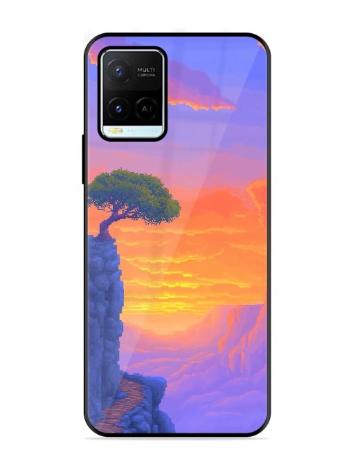 Cliffside Solitude Glossy Soft Edge Case for Vivo Y21G Chachhi