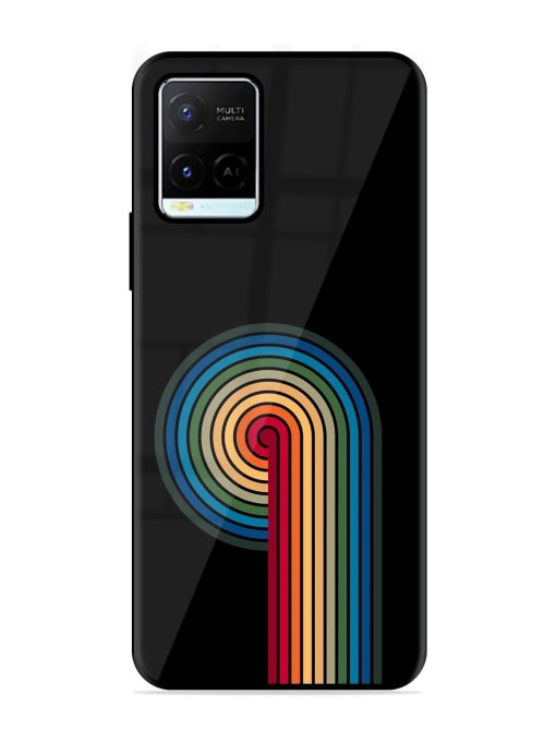 Rainbow Ripple Glossy Soft Edge Case for Vivo Y21G Chachhi