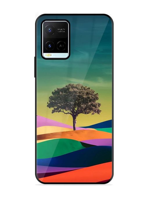 Rainbow'S Lone Sentinel Glossy Soft Edge Case for Vivo Y21G Chachhi