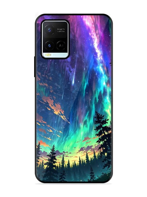 Cosmic Canvas Glossy Soft Edge Case for Vivo Y21G Chachhi