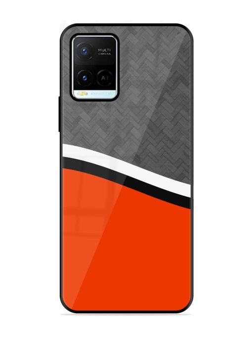 Bold Contrast Glossy Soft Edge Case for Vivo Y21G Chachhi