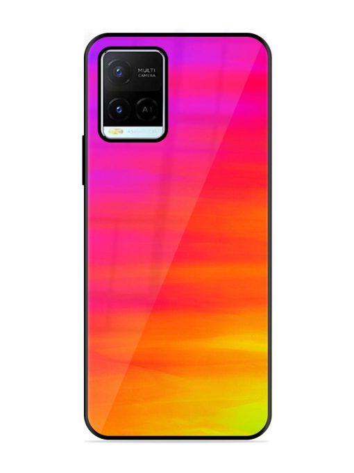 Neon Horizon Glossy Soft Edge Case for Vivo Y21G Chachhi