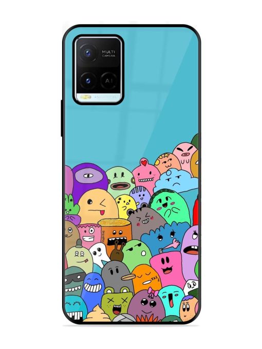 Monster Mash Glossy Soft Edge Case for Vivo Y21G Chachhi