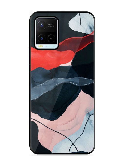 Dark Currents Glossy Soft Edge Case for Vivo Y21G Chachhi