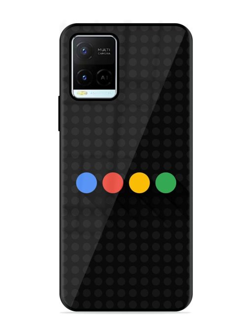 Google Dots Glossy Soft Edge Case for Vivo Y21G Chachhi