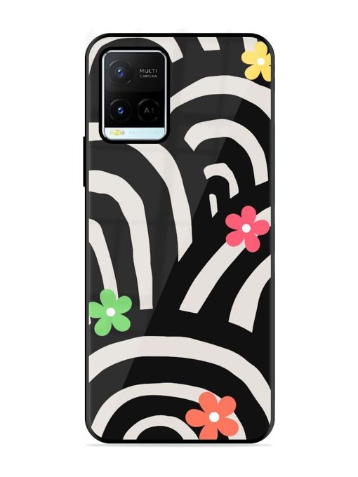 Rainbow Arcs Glossy Soft Edge Case for Vivo Y21G Chachhi