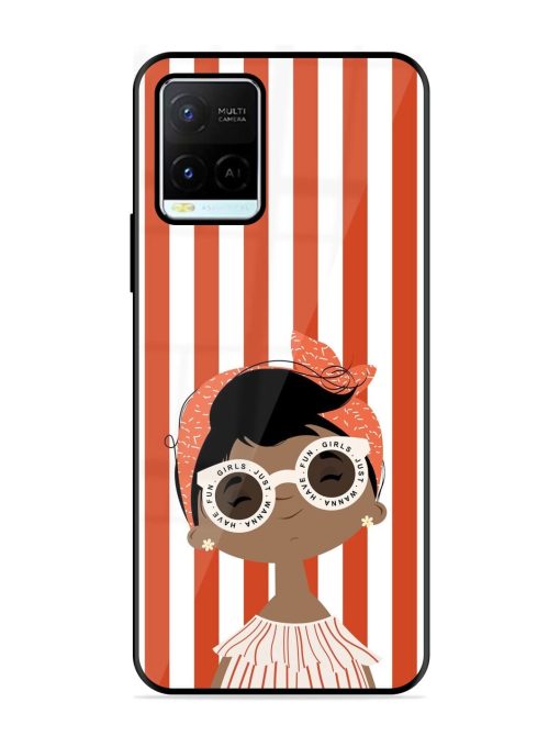 Girls Just Wanna Have Fun Glossy Soft Edge Case for Vivo Y21G Chachhi