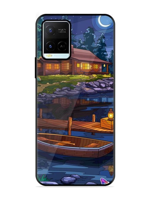 Moonlit Serenity Glossy Soft Edge Case for Vivo Y21G Chachhi