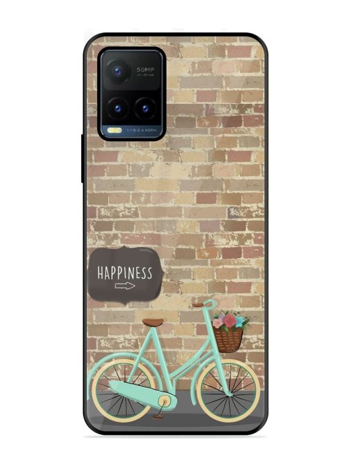 Pedaling Towards Happiness Glossy Soft Edge Case for Vivo Y21T Chachhi