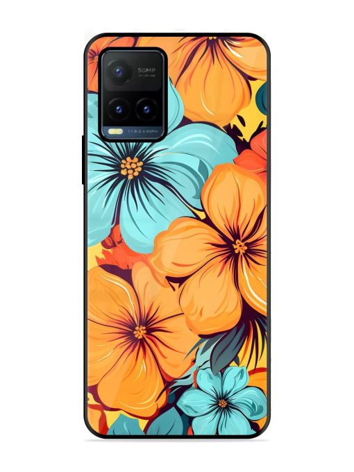 Tropical Bloom Glossy Soft Edge Case for Vivo Y21T