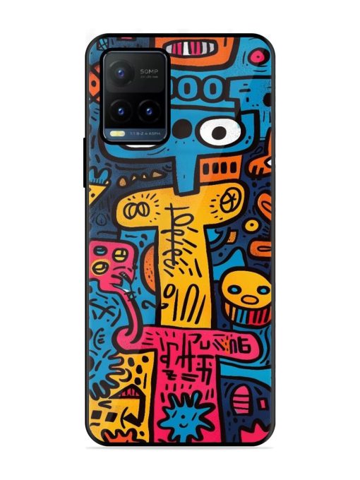 Doodletopia Glossy Soft Edge Case for Vivo Y21T