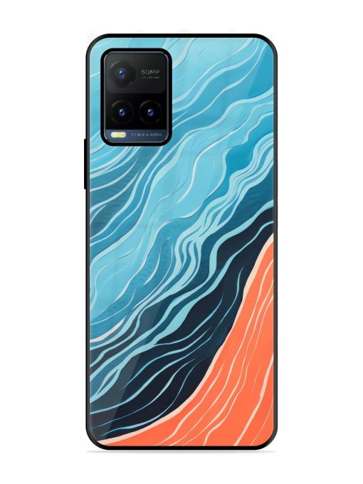 Oceanic Divide Glossy Soft Edge Case for Vivo Y21T Chachhi