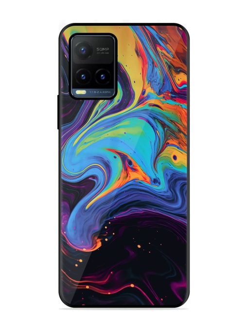 Liquid Dreamscape Glossy Soft Edge Case for Vivo Y21T Chachhi