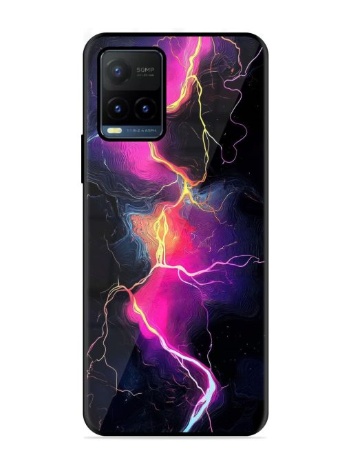 Electric Dreams Glossy Soft Edge Case for Vivo Y21T Chachhi