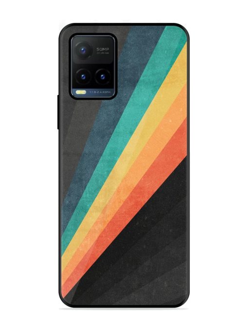 Retro Spectrum Glossy Soft Edge Case for Vivo Y21T Chachhi