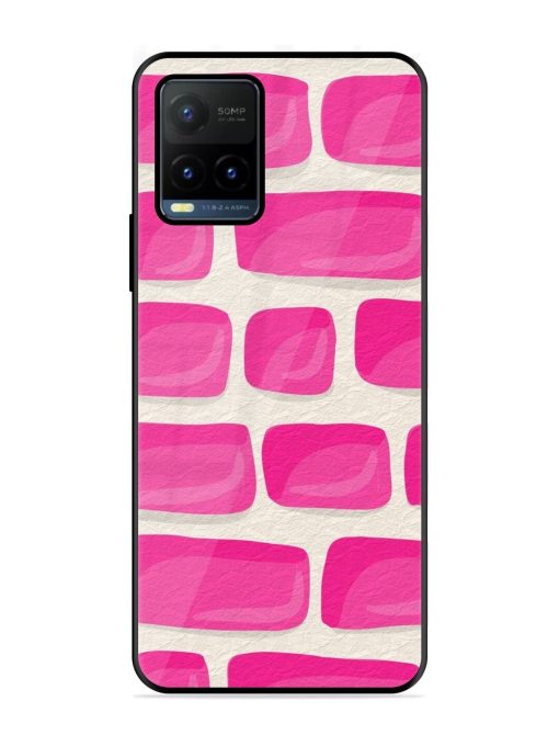 Pink Brick Wall Glossy Soft Edge Case for Vivo Y21T Chachhi