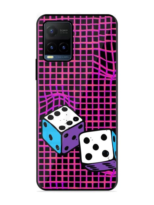 Glitched Dice Glossy Soft Edge Case for Vivo Y21T Chachhi