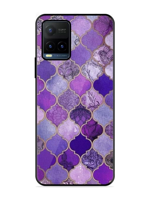 Purple Mosaic Magic Glossy Soft Edge Case for Vivo Y21T Chachhi