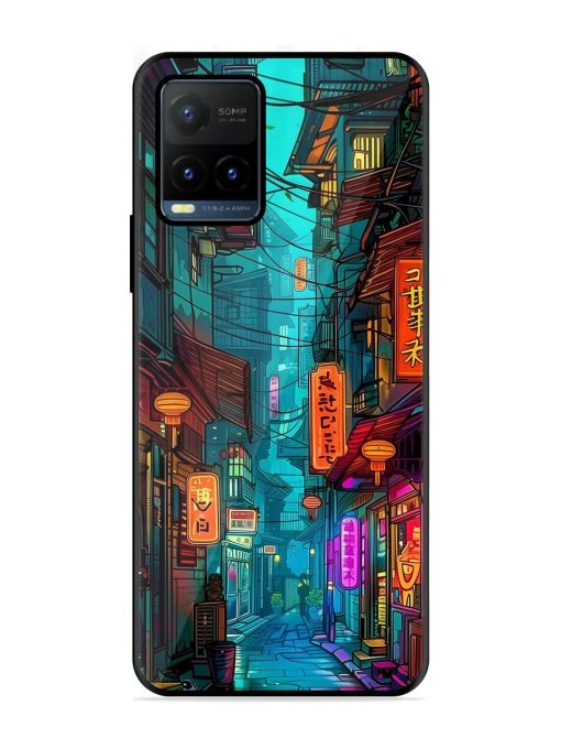 Neon Nightscape Glossy Soft Edge Case for Vivo Y21T Chachhi