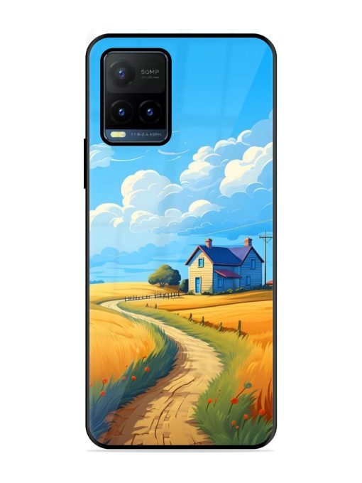 Countryside Cottage Glossy Soft Edge Case for Vivo Y21T Chachhi