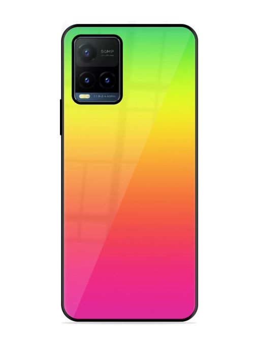 Rainbow Gradient Glossy Soft Edge Case for Vivo Y21T Chachhi