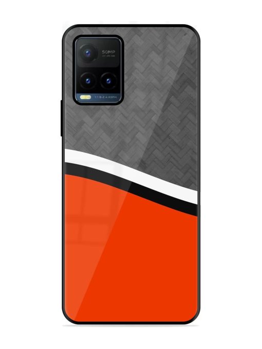 Bold Contrast Glossy Soft Edge Case for Vivo Y21T Chachhi