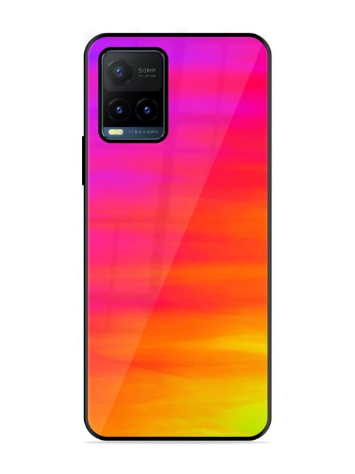 Neon Horizon Glossy Soft Edge Case for Vivo Y21T Chachhi