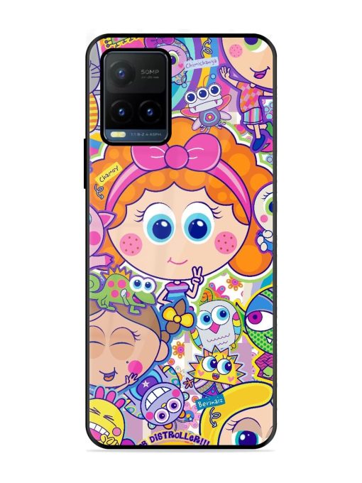 Distroller Friends Glossy Soft Edge Case for Vivo Y21T Chachhi