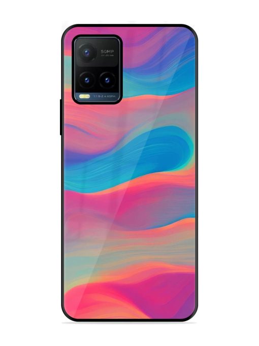 Wavy Wonder Glossy Soft Edge Case for Vivo Y21T