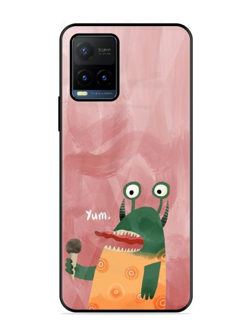 Hungry Monster Glossy Soft Edge Case for Vivo Y21T Chachhi