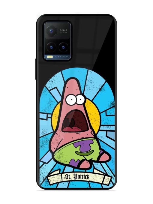 St. Patrick'S Day Stained Glass Patrick Star Glossy Soft Edge Case for Vivo Y21T Chachhi