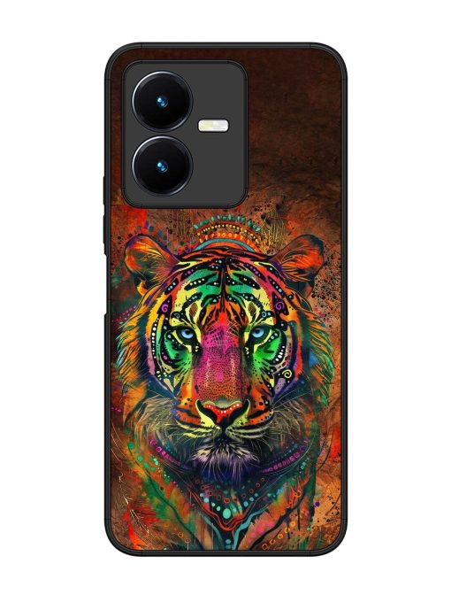 Cosmic Tiger Glossy Soft Edge Case for Vivo Y22 Chachhi